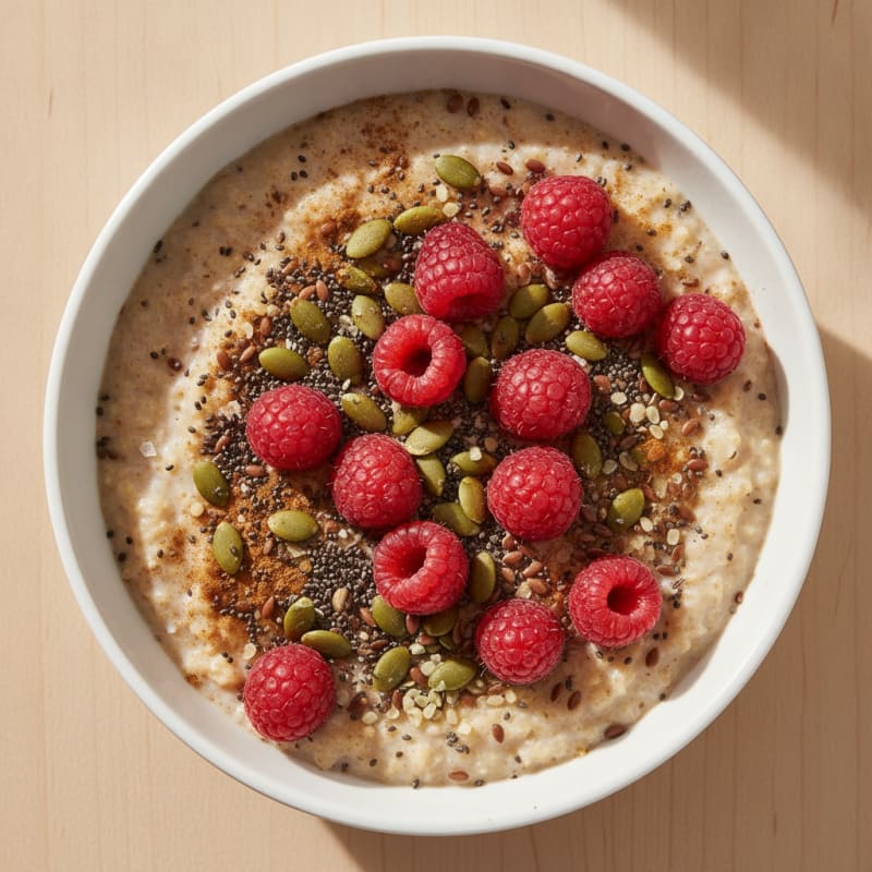 Sprouted Oats with Berries and Seeds