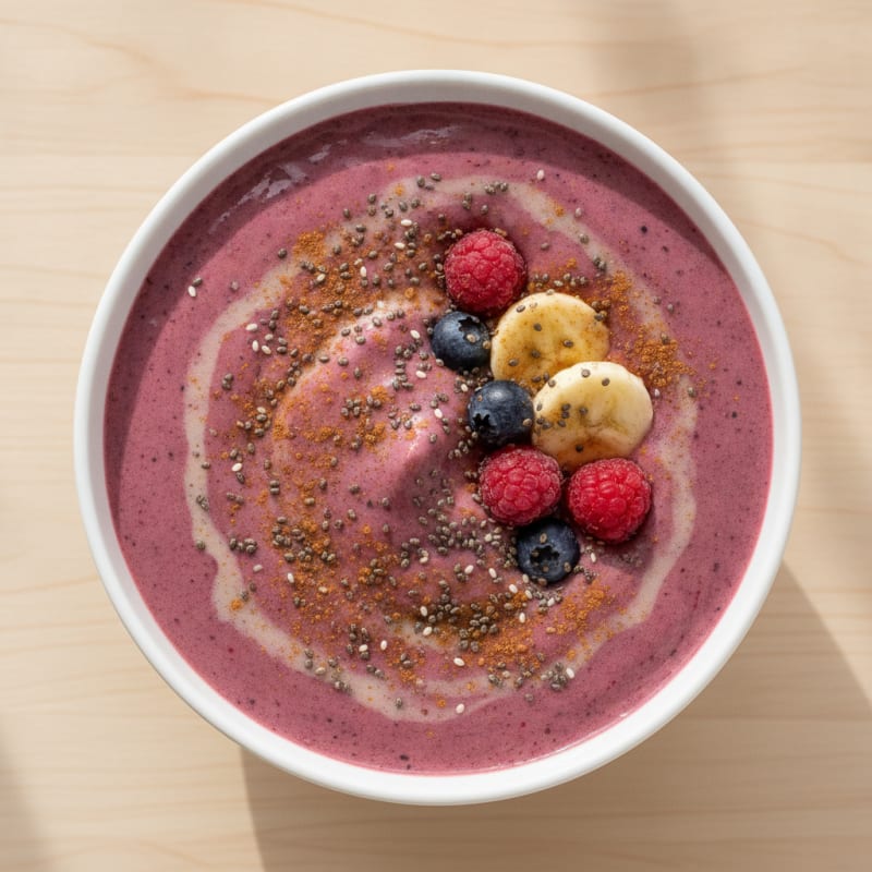 Berry Banana Protein Breakfast Shake