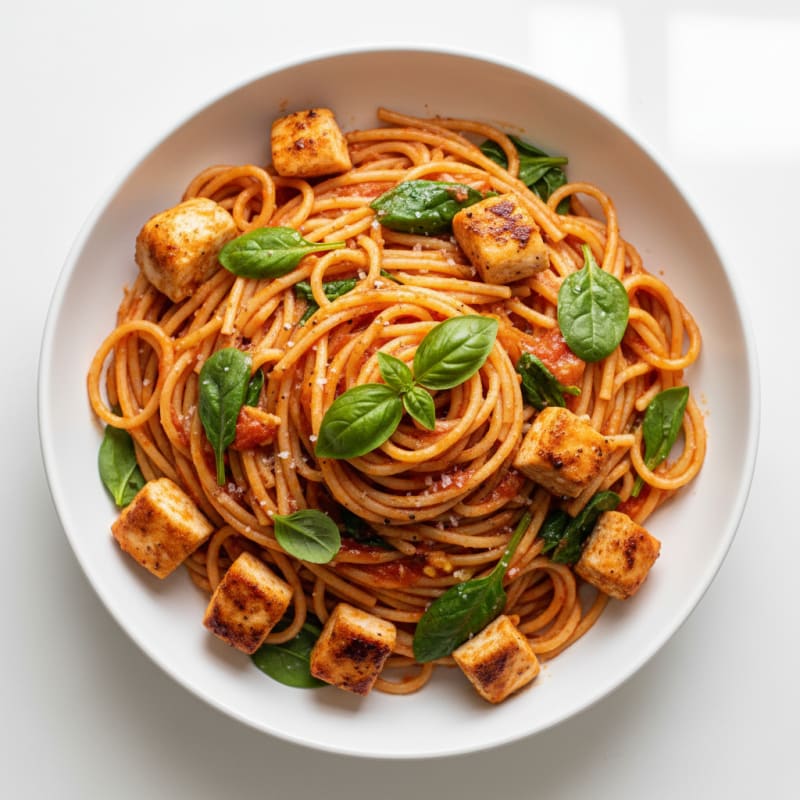 Creamy Tomato Basil Spaghetti