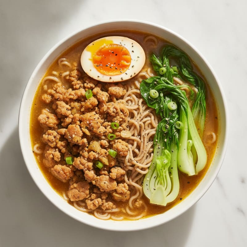 Savory Pork Ramen with Jammy Egg