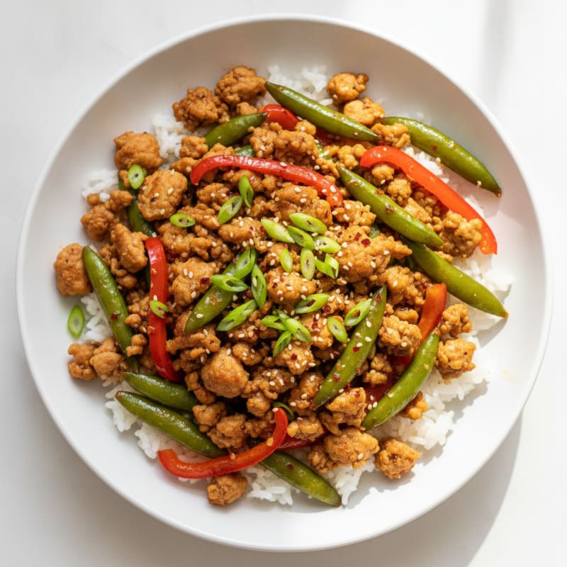 Pan-Fried Asian Chicken Mince