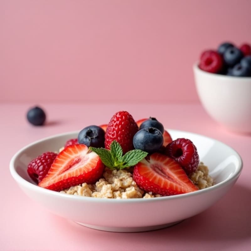 Creamy Berry Baked Oats