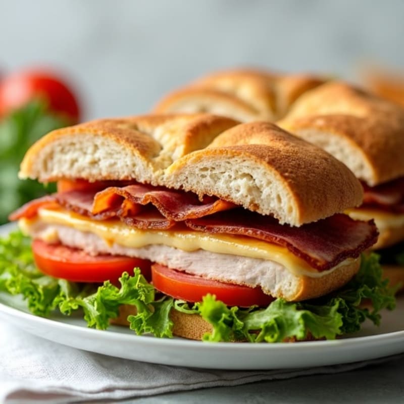 Lean Turkey Club with Crispy Bacon and Fresh Greens