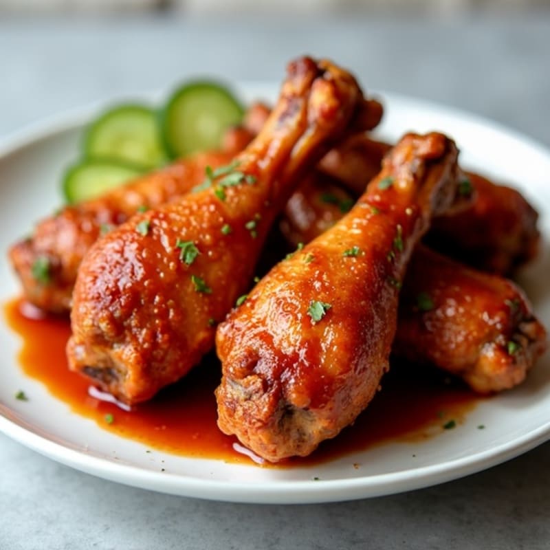 Crispy Baked Spicy BBQ Chicken Wings