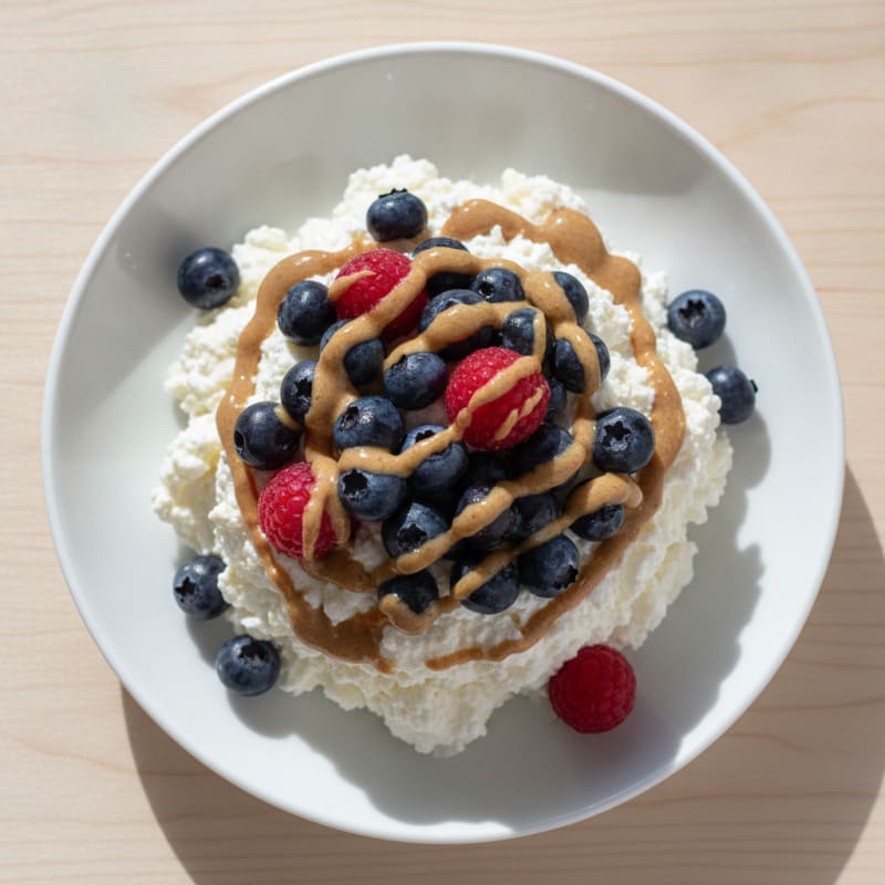 Silky Greek Yogurt Protein Pudding with Berries