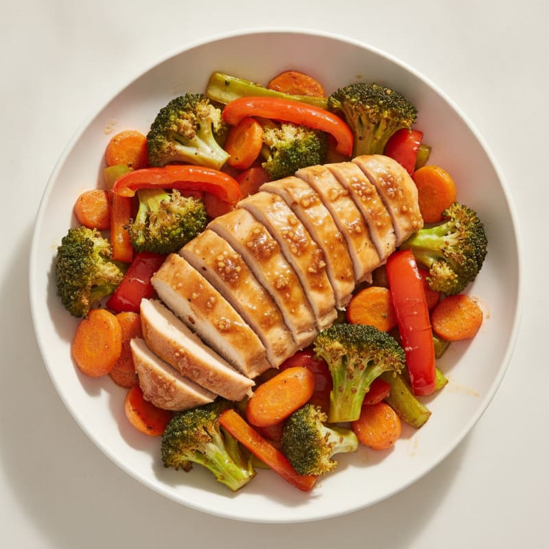 Teriyaki Chicken with Roasted Vegetables