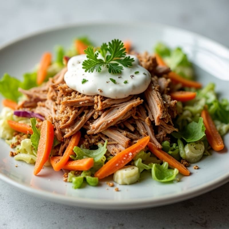 Slow-Cooker Shredded Pork with Tangy Crunchy Slaw