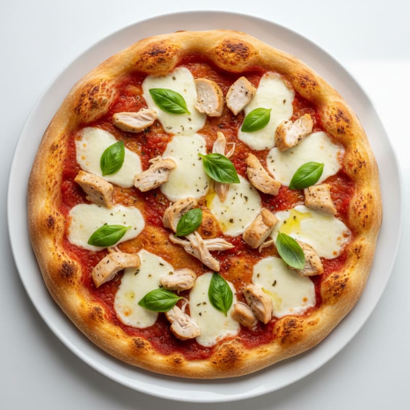 Crispy Golden Margherita Pizza