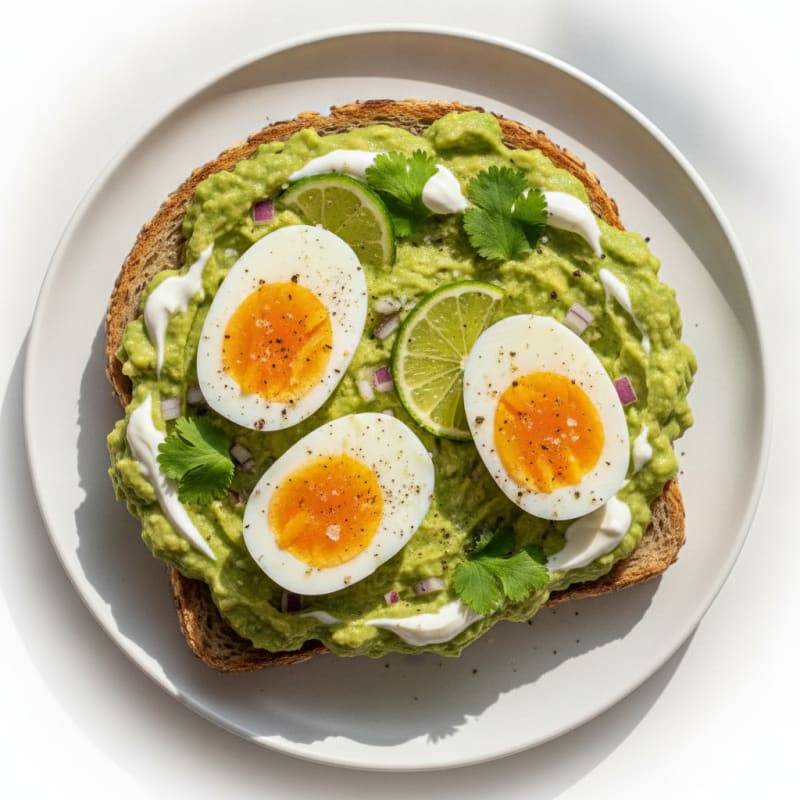 Guacamole with Organic Hard-Boiled Eggs