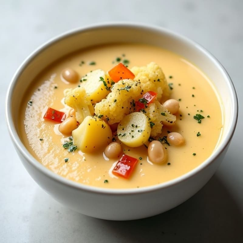 Creamy Roasted Cauliflower Potato Soup