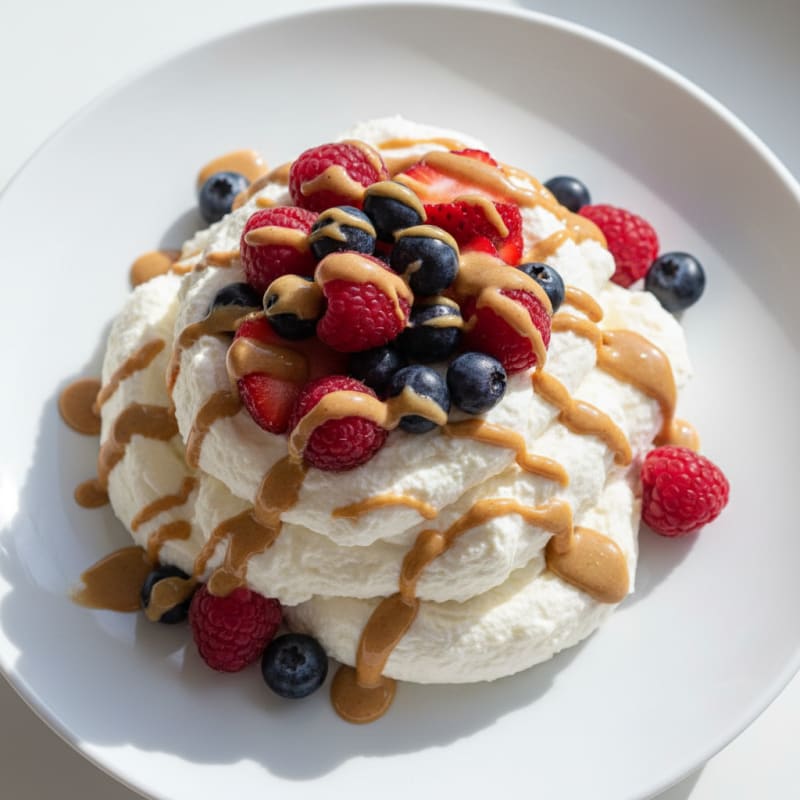 Silky Greek Yogurt Protein Mousse with Berries