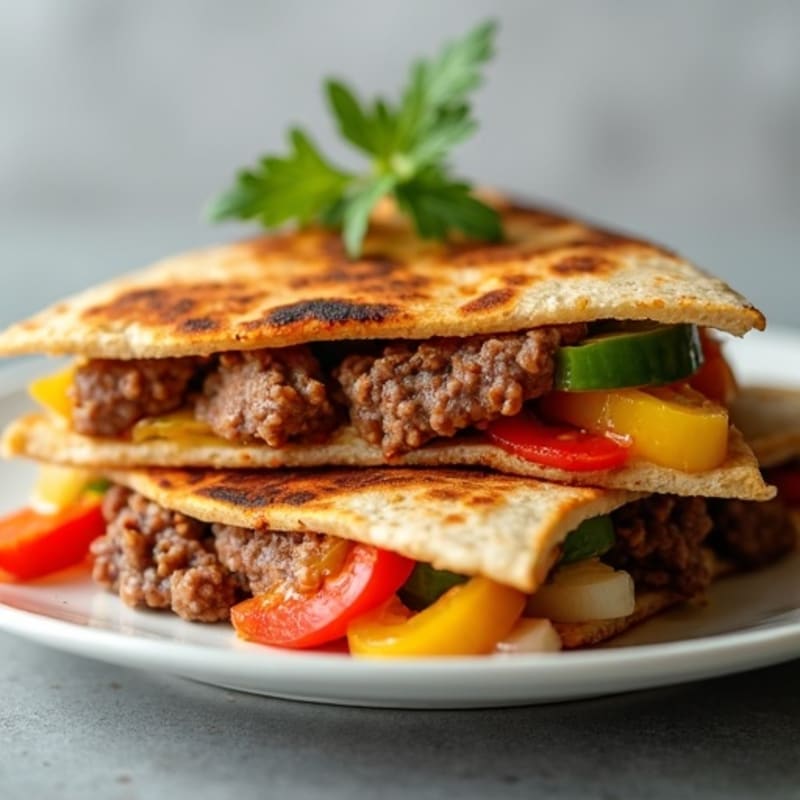 Healthy Steak Quesadillas with Veggies