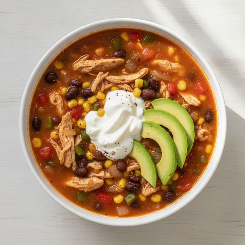 Hearty Chicken Taco Soup