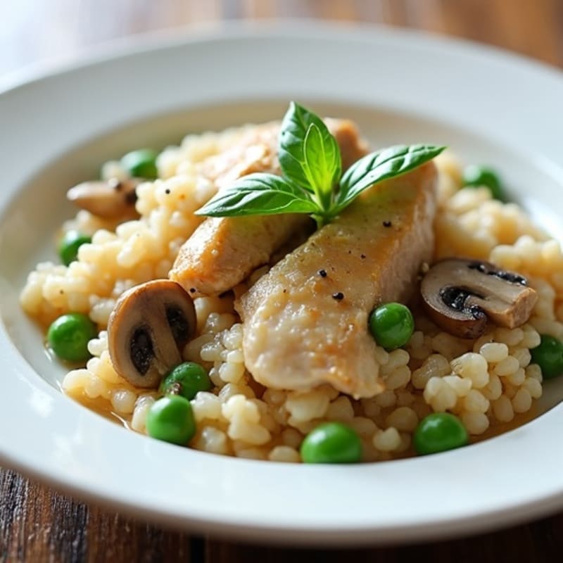Healthy Creamy Mushroom Risotto