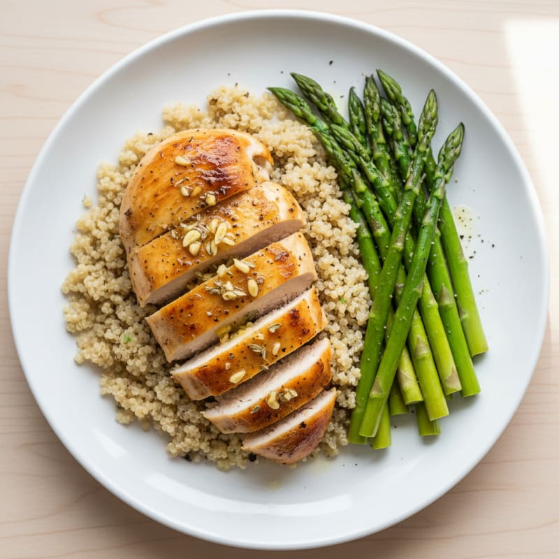 Lemon-Herb Roasted Chicken with Quinoa