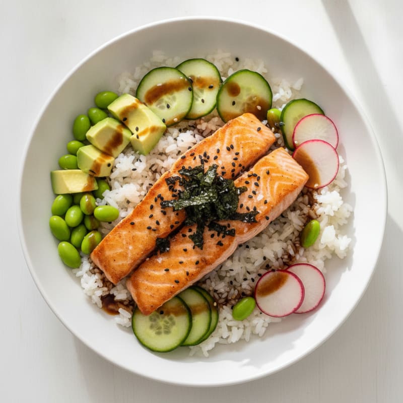 Salmon Sushi Rice Bowl
