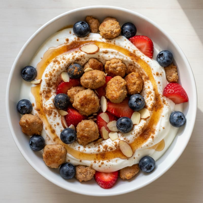 Berry Turkey Sausage Breakfast Bowl