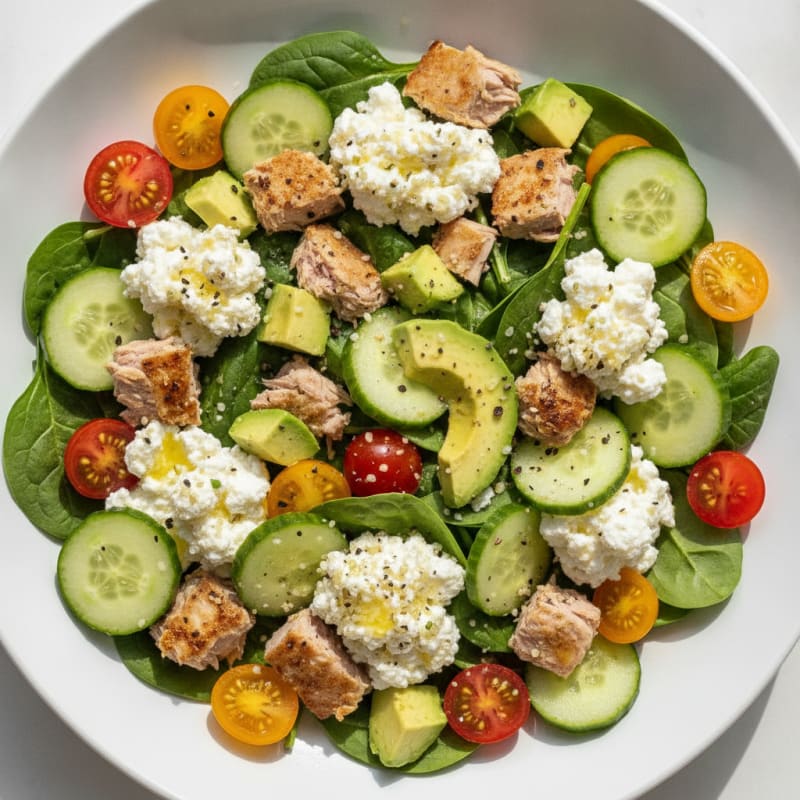 Tuna and Cottage Cheese Power Bowl