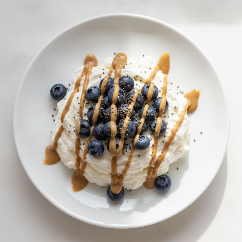Greek Yogurt Protein Mousse with Berries