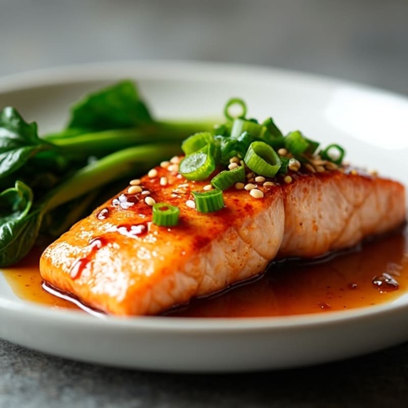 Sweet-Sticky Teriyaki Pan-Seared Salmon