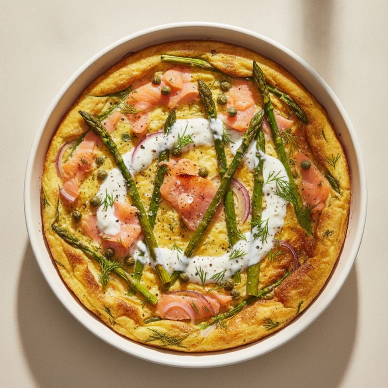 Smoked Salmon and Dill Frittata