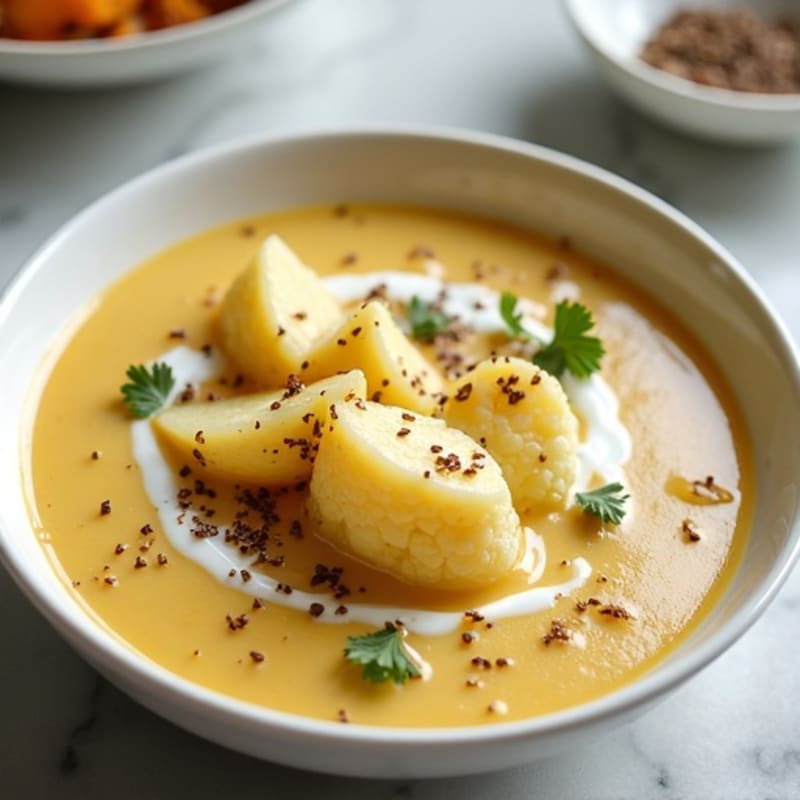 Creamy Roasted Cauliflower Potato Soup