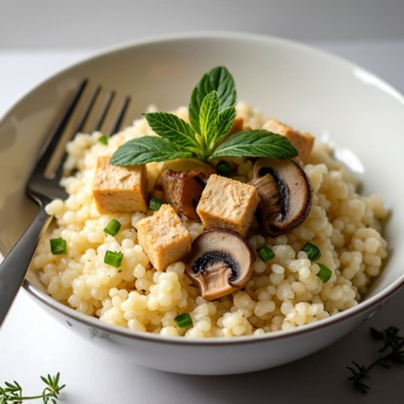 Creamy Wild Mushroom Cauliflower Risotto