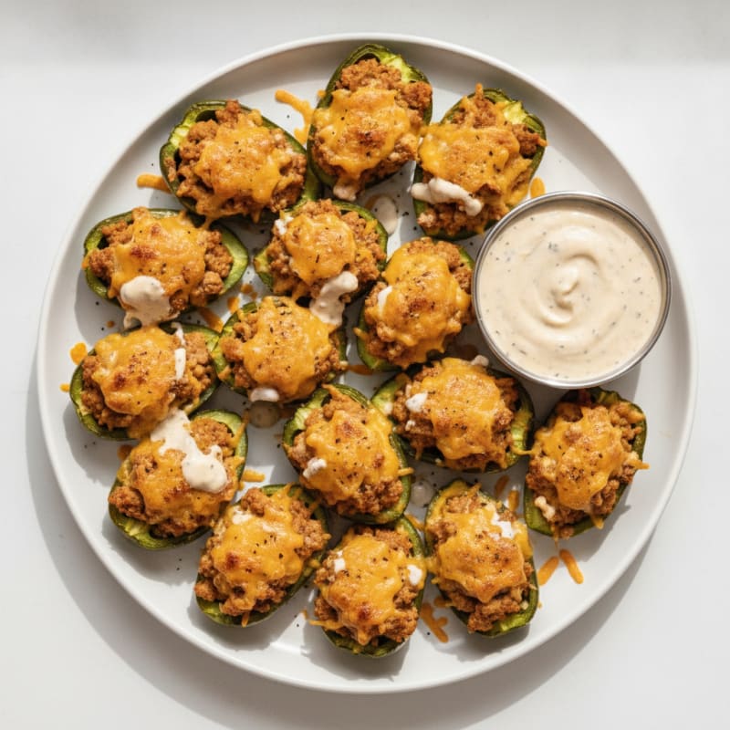 Jalapeño Poppers with Chipotle Ranch