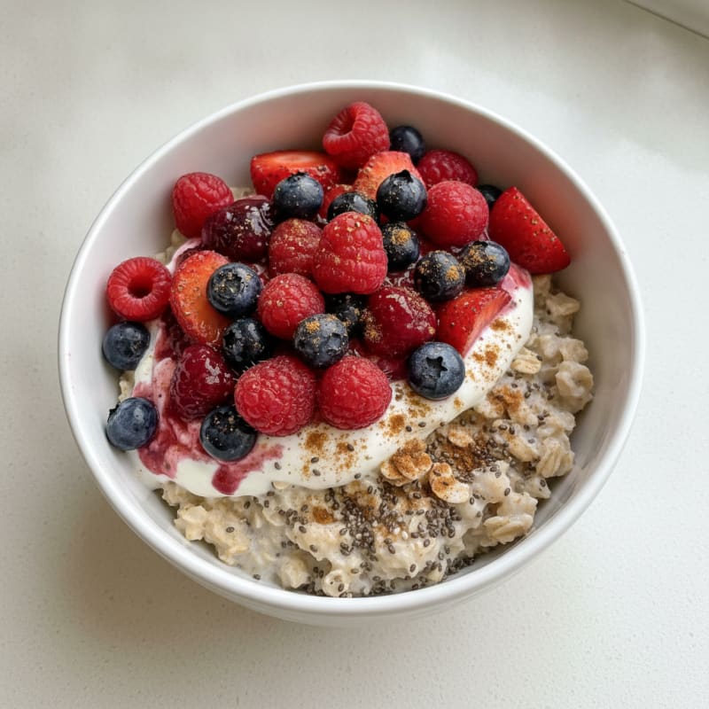 Berry Chia Overnight Oats