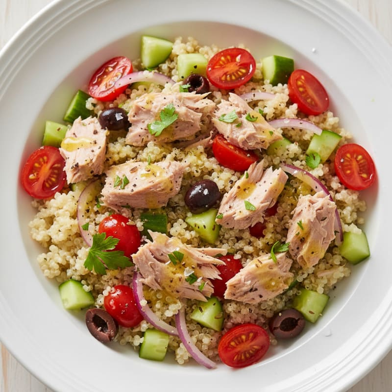 Mediterranean Tuna Quinoa Bowl