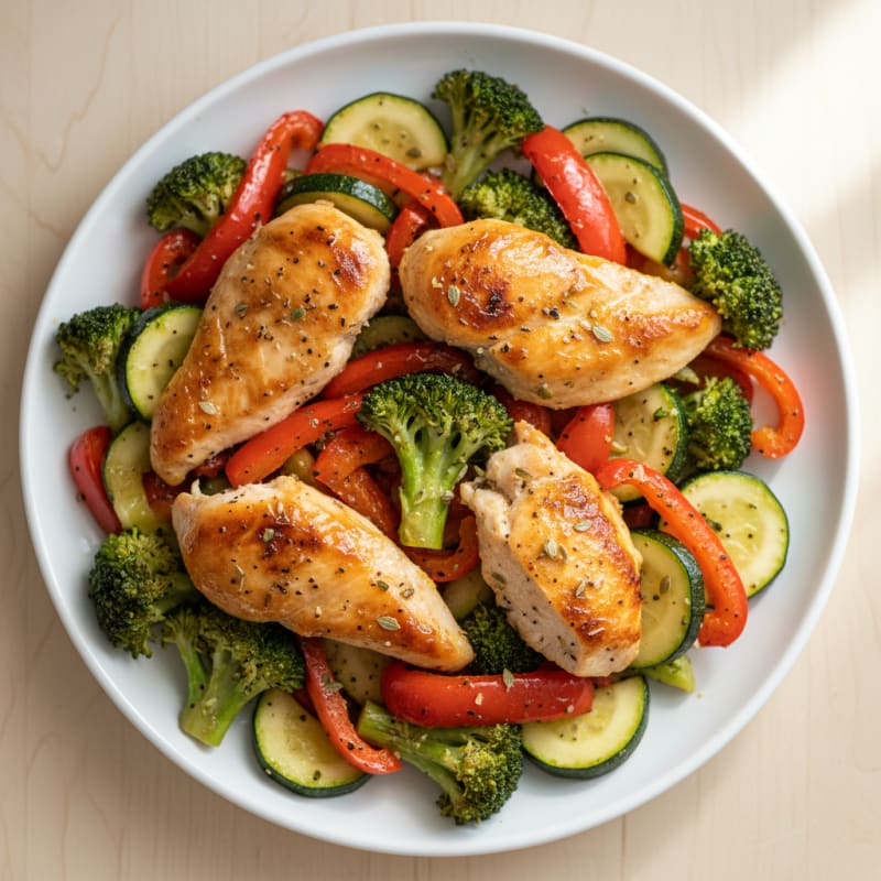 Sheet Pan Lemon Herb Chicken and Veggies