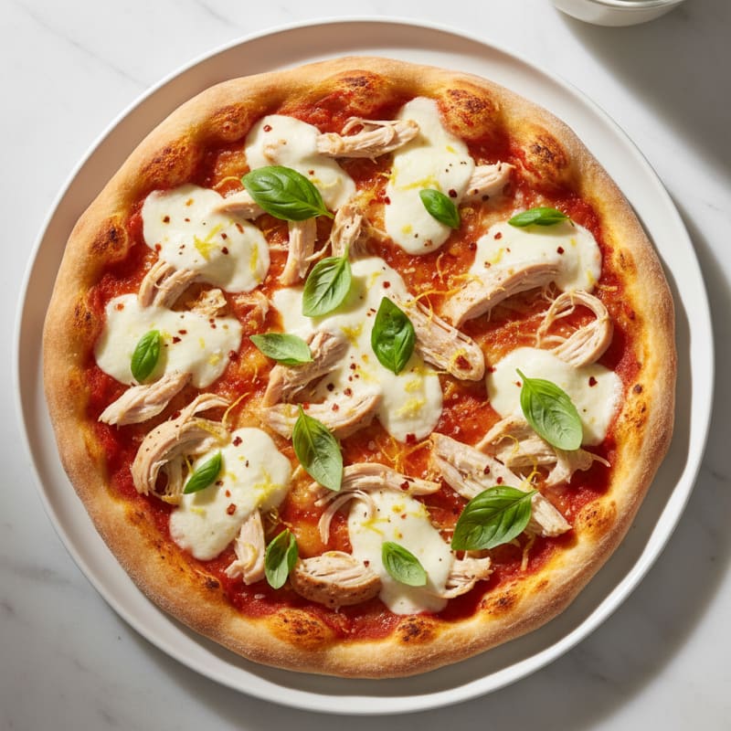 Golden Zesty Margherita Pizza