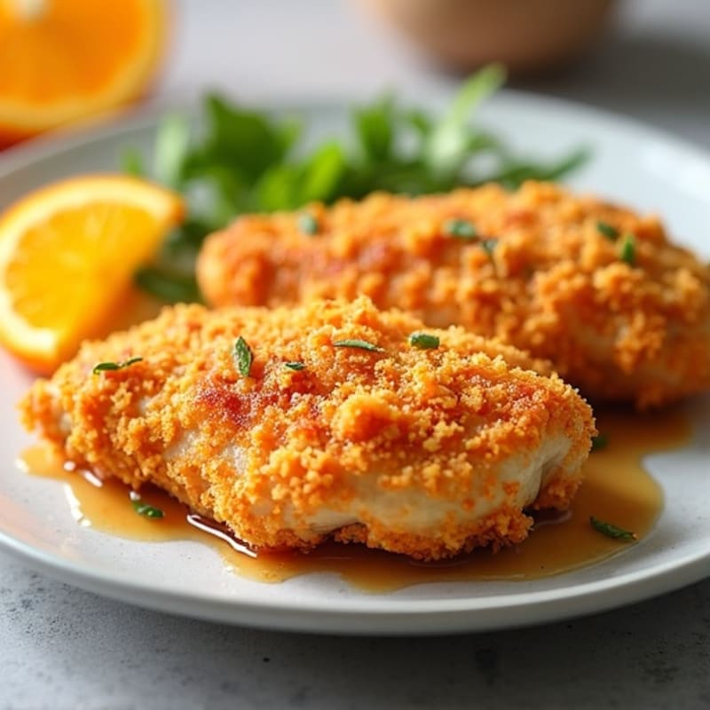 Crispy Baked Low-Calorie Orange Chicken