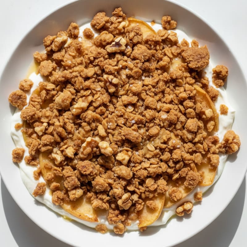 Baked Apple Crumble with Oat Topping