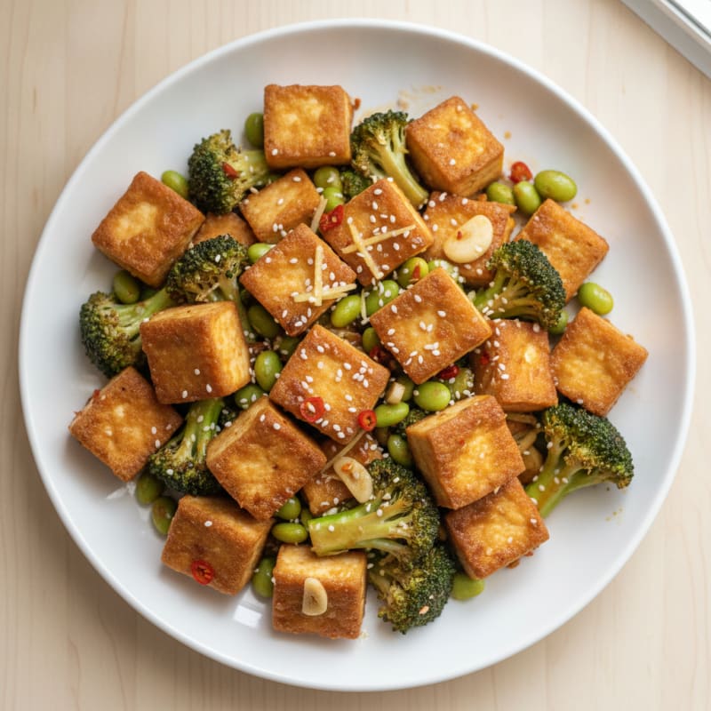 Sesame Tofu Stir-Fry