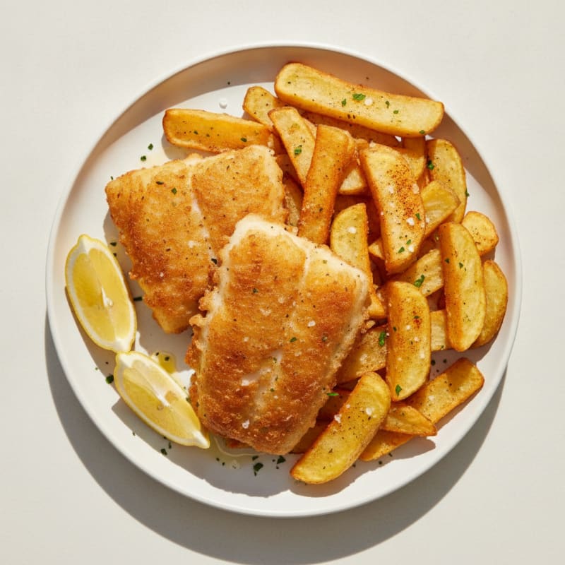 Beer-Battered Cod with Hand-Cut Chips