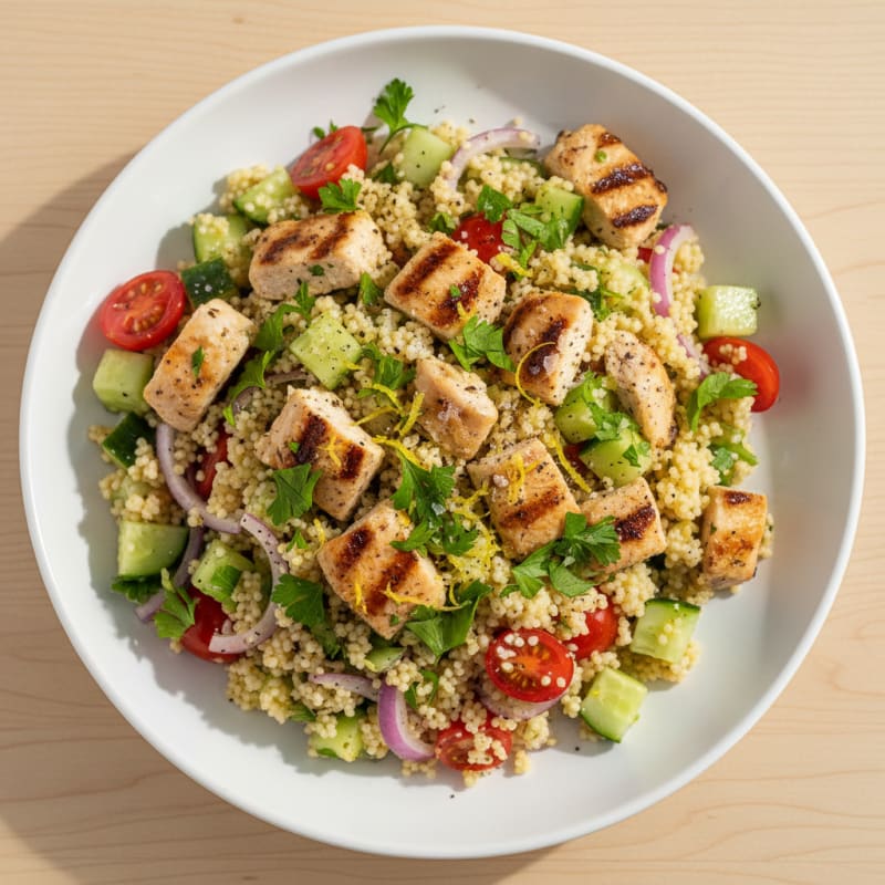 Zesty Lemon Herb Couscous Salad