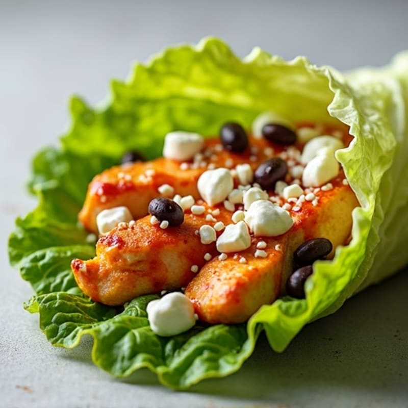 Spicy Buffalo Ranch Chicken Lettuce Wrap
