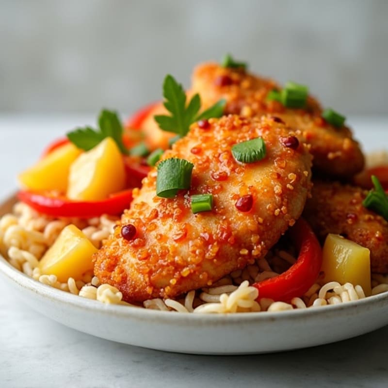 Crispy Baked Sweet and Sour Chicken