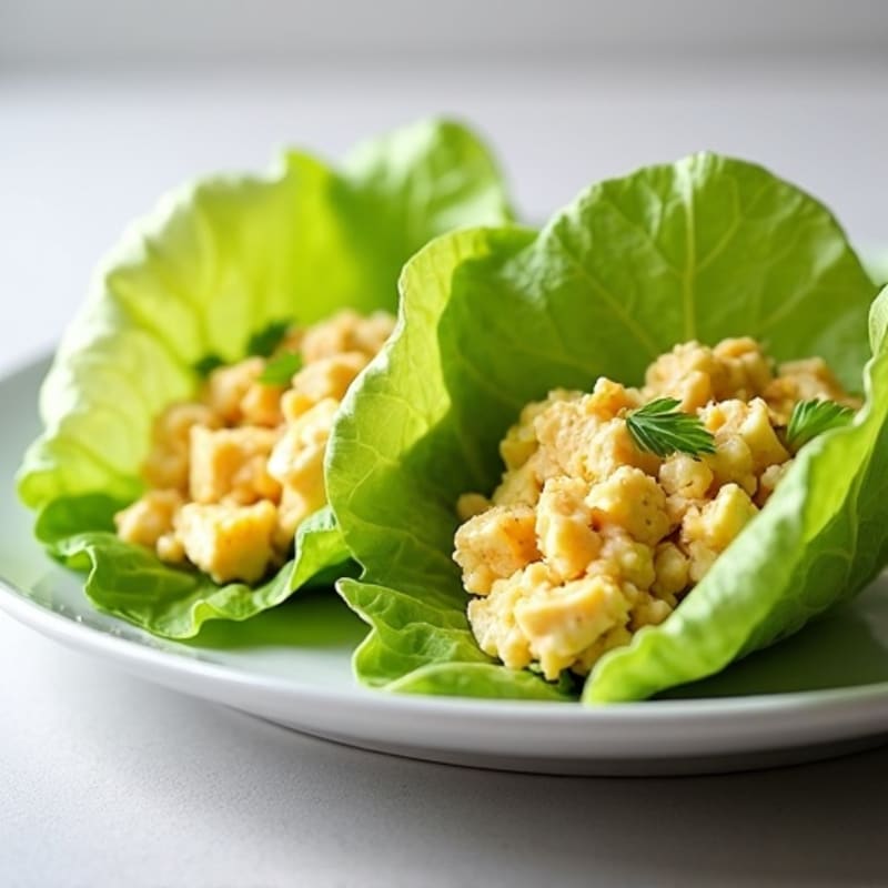 Fresh Egg Salad Crispy Lettuce Wraps