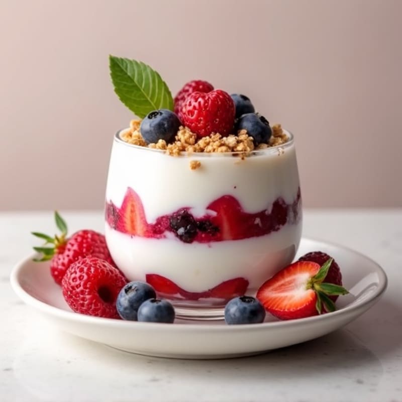 Creamy Greek Yogurt Protein Parfait with Mixed Berries
