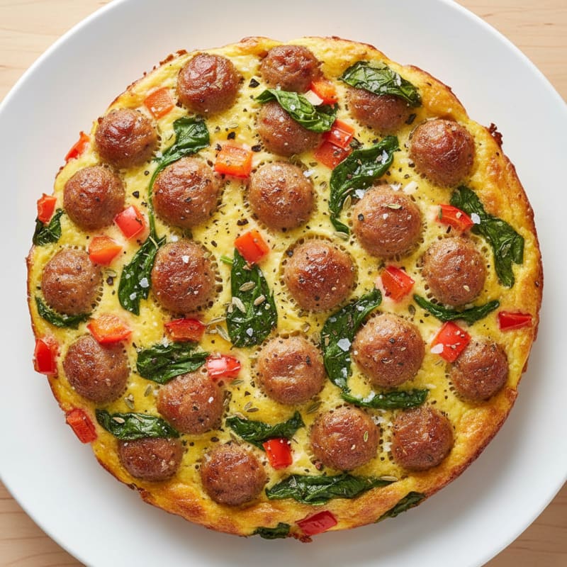 Chicken Sausage and Egg Breakfast Bake