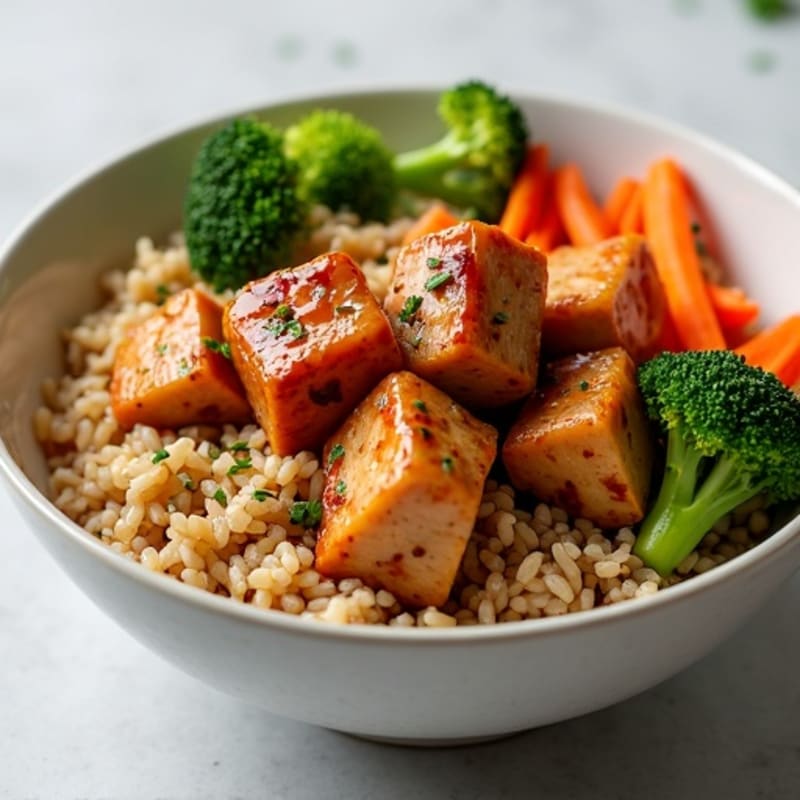 Sticky Ginger-Garlic Teriyaki Chicken Bowl