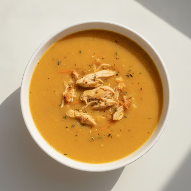 Savory Roasted Chicken and Vegetable Protein Soup