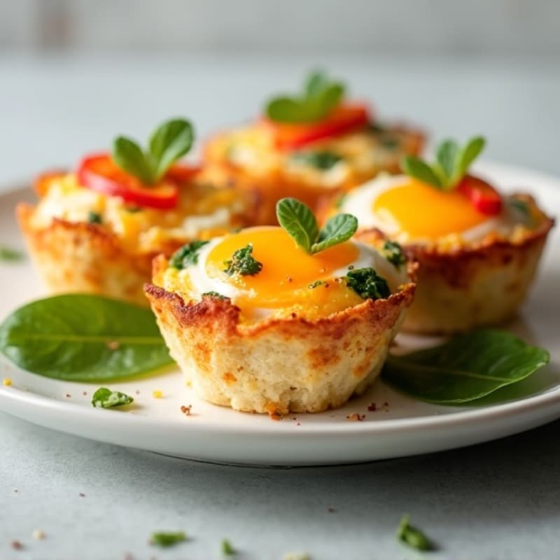 High-Protein Breakfast Egg Cups with Crispy Turkey Bacon