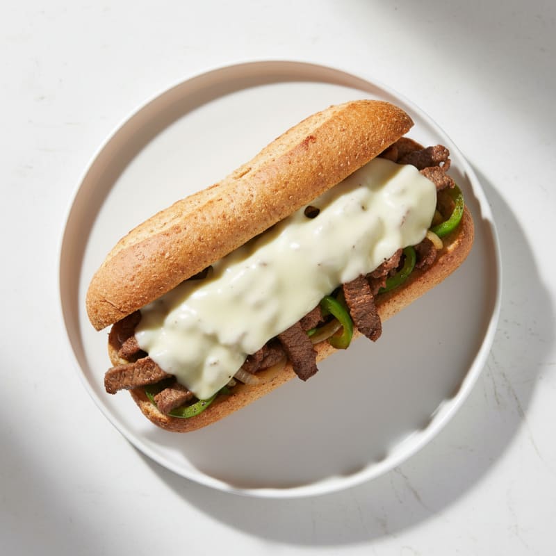 Classic Philly Cheesesteak Sandwich