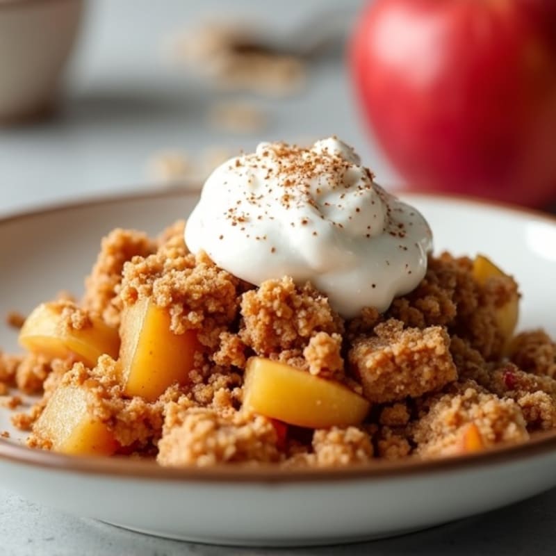 Cinnamon-Spiced Apple Oat Crumble