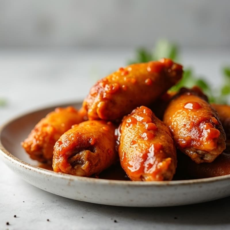 Crispy Baked Honey Garlic Chicken Wings
