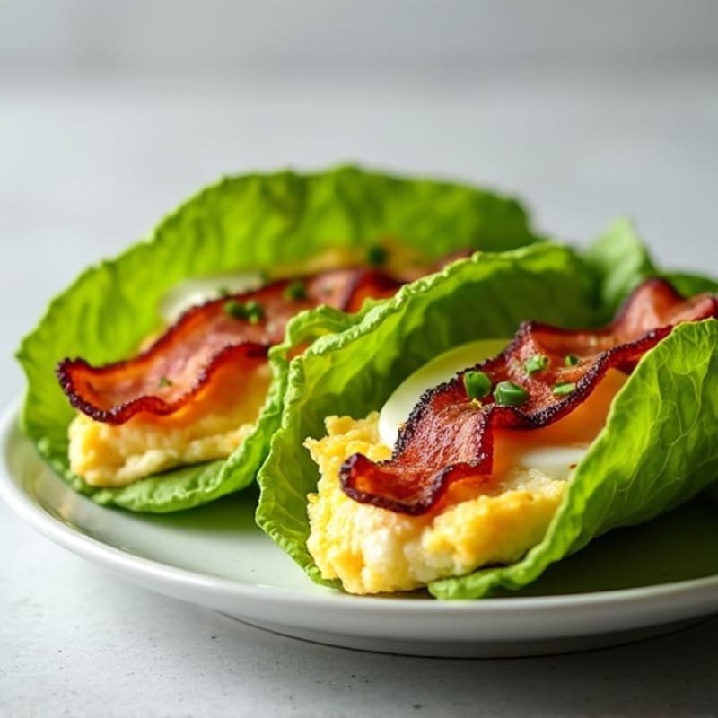 Crispy Bacon and Fresh Avocado Lettuce Wraps