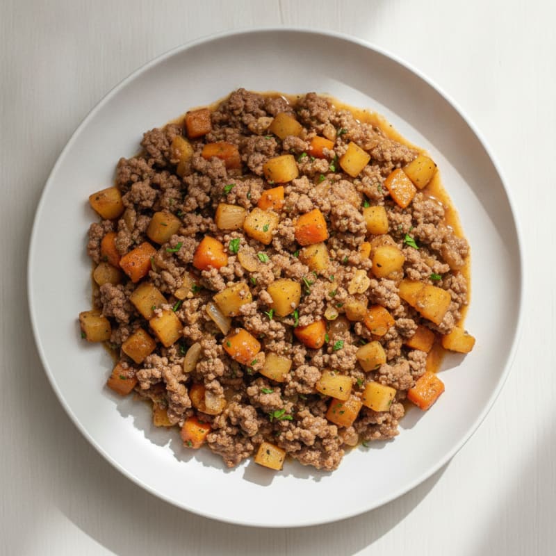 Savory Beef Mince with Root Vegetables